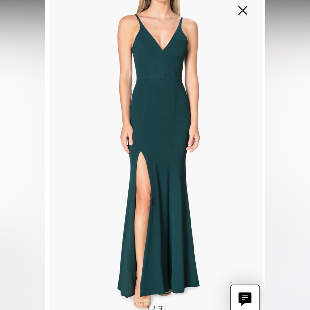 Dress the Population Deep Green Maxi Skirt